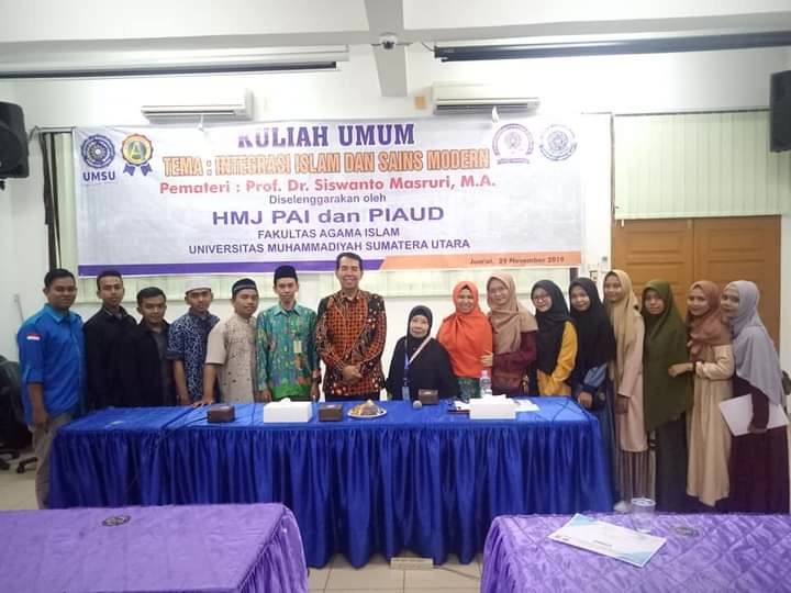 Kuliah Umum yang dilaksanakan oleh Himpunan Mahasiswa Jurusan (HMJ) PIAUD dan Himpunan Mahasiswa Jurusan (HMJ) PAI